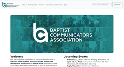 Desktop Screenshot of baptistcommunicators.org